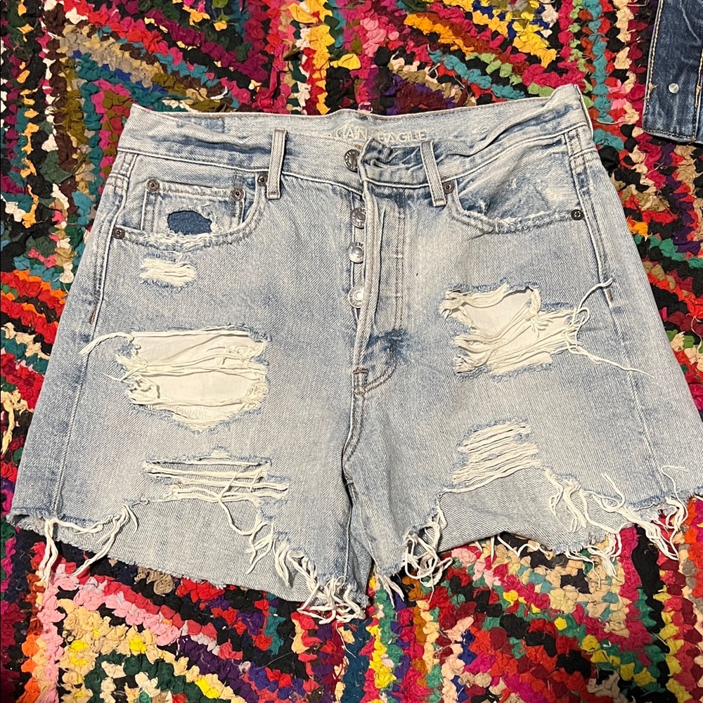 American Eagle Distressed Denim Shorts